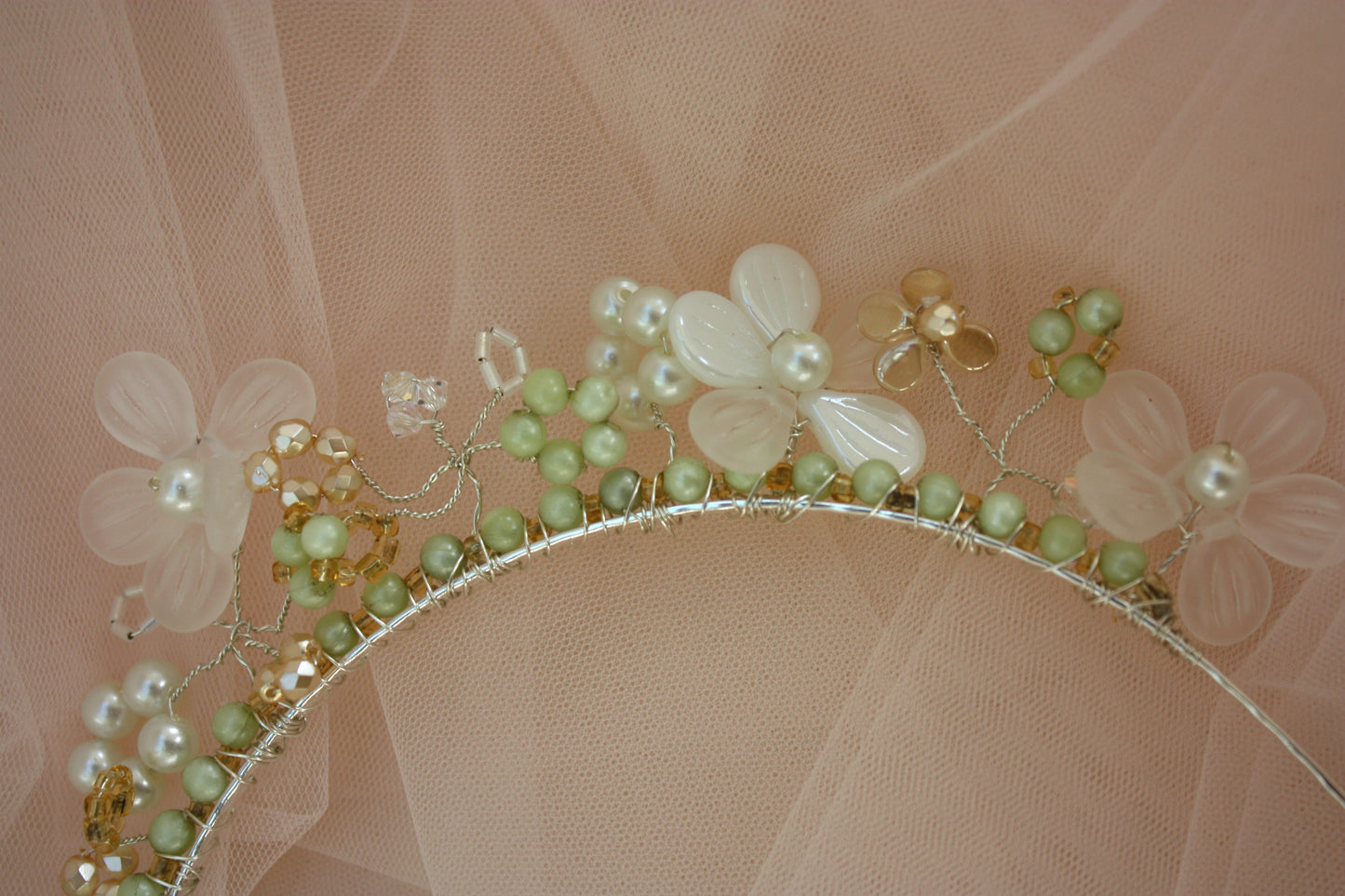 one of a kind floral tiara
