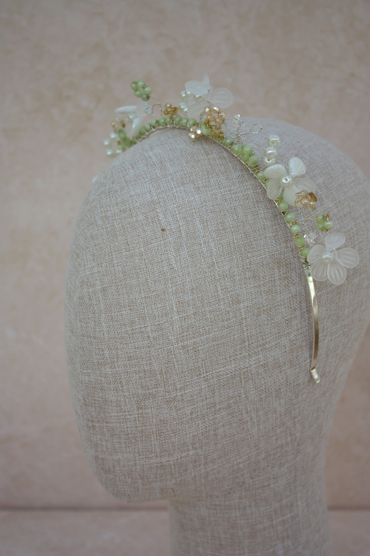 one of a kind floral tiara