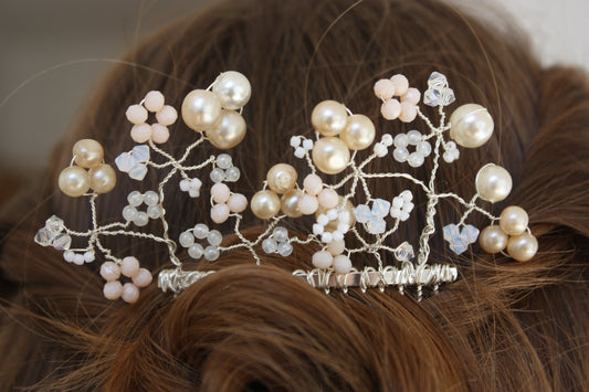 one of a kind blossom hair comb 