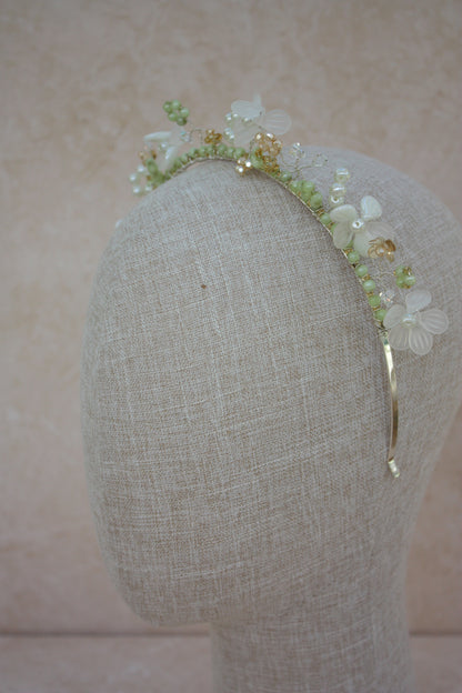 one of a kind floral tiara