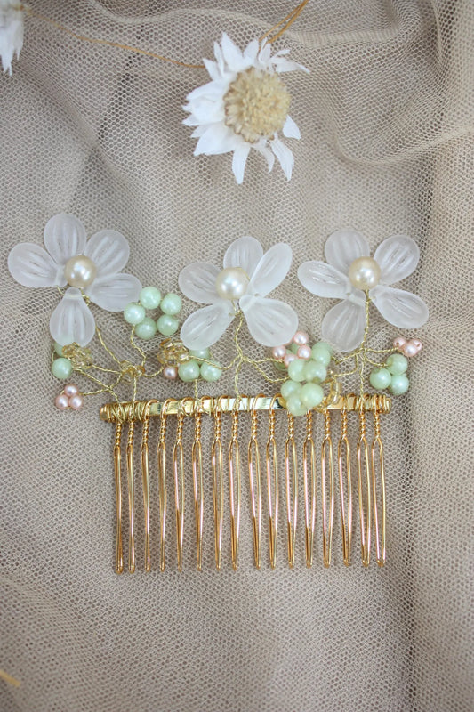 Daisy Meadow Hair comb